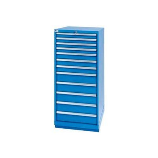 Lista International ListaÂ 12 Drawer Standard Width Cabinet - Bright Blue, Keyed Alike XSSC1350-1234BBKA